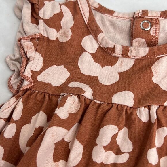 Carter’s Child of Mine brown and cream animal print romper EUC size 24 months - Picture 5 of 11